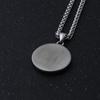 Wikingowski Celtycki Węzeł Okrągły Wisiorek Naszyjnik - Mężczyźni Kobiety Stal Nierdzewna Celtycki Węzeł Amulet Łańcuszek na Obójczyk - Ręcznie Robiony Metal Vintage Serce
