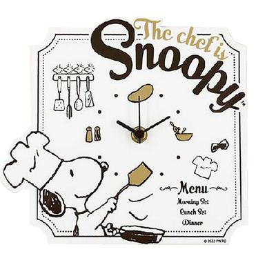 Orologio da Parete in Acrilico Marimo Craft Chef Snoopy Trasparente x A19 x L20,6 P1,6 cm SPZ-2568