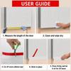 Soundproof Door Bottom Sealing Strip Silicone Weather Stripping Draught Excluder  Bedroom