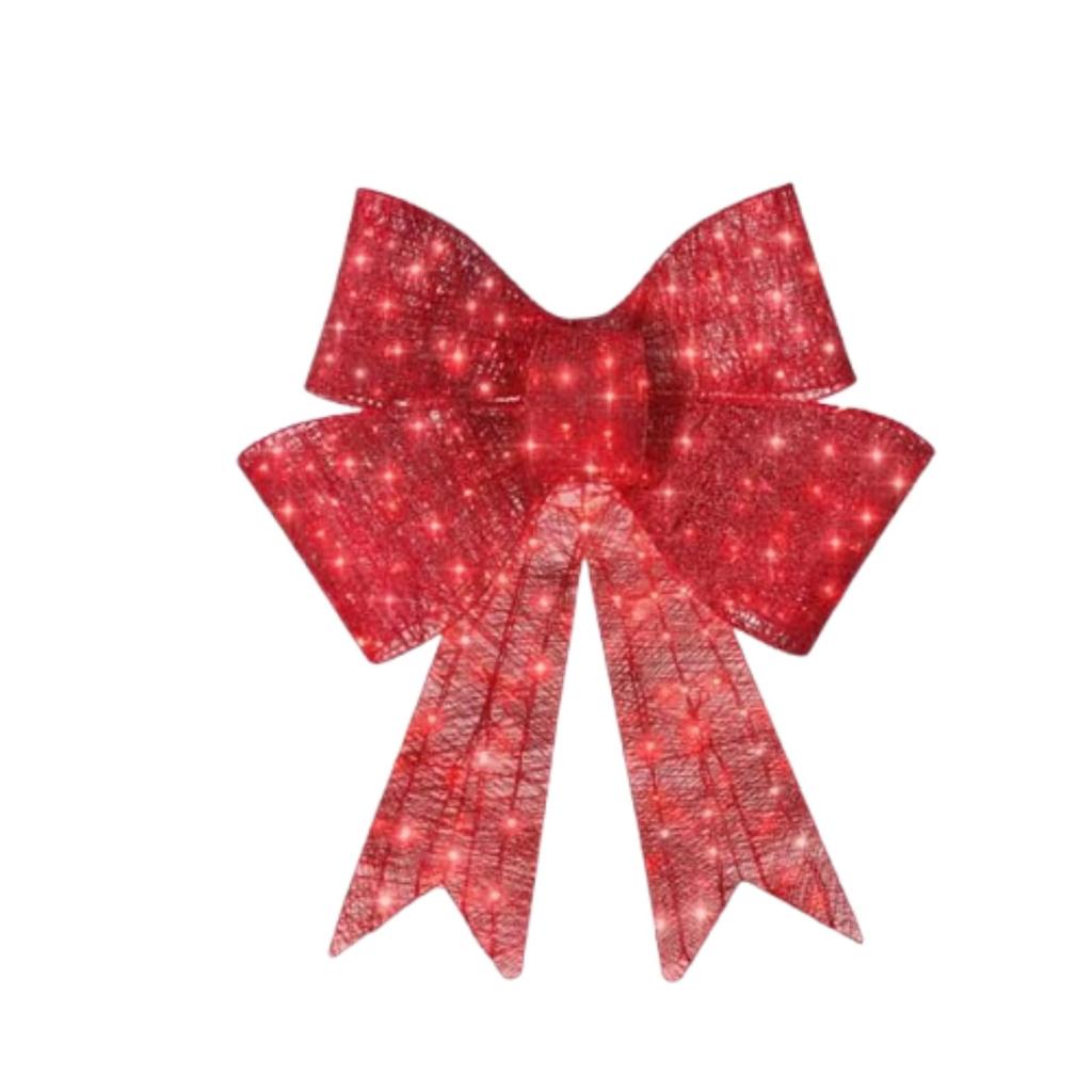 Christmas Bow, Large Outdoor LED Lighting, Holiday Decoration