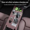 Volvo S90 2026 Center Console Silicone Mat with Wireless Charging and Cup Holder - Interior Upgrade.