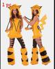 Animal Furry Costume Hood With Mini Skirt Halloween Carnival Cosplay Dress Up Party Outfit
