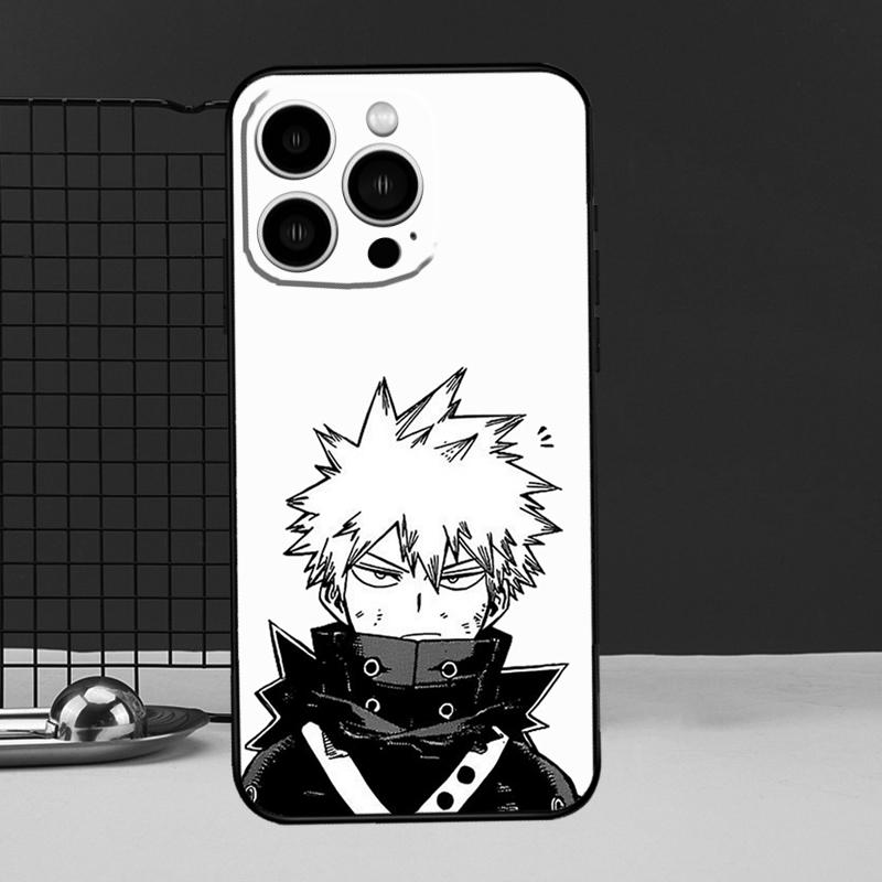 Bakugo Boku No My Hero Academia Phone Cover For iPhone 12 13 Mini 11 14 Pro Max X XS XR Max 7 8 Plus SE Soft Case Fundas