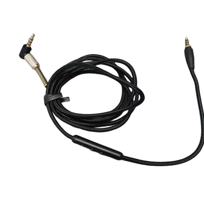 High Quality Audio Cable For Sennheiser Urbanite Headset 3.5mm To 2.5mm Plug with Microphone Braided Wire