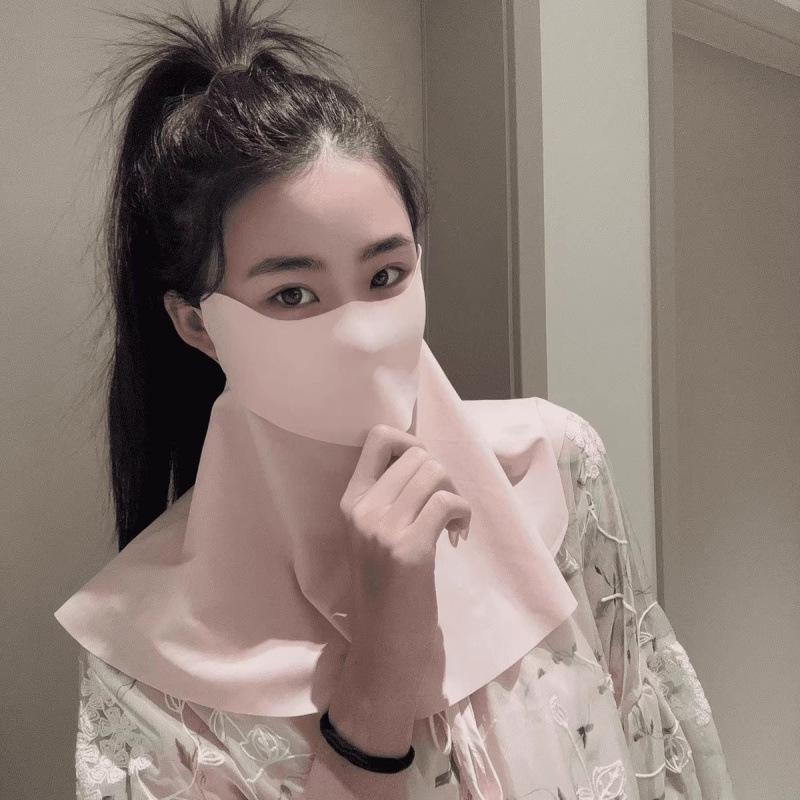 Breathable UV-Blocking Face & Neck Ice Silk Mask for Cycling