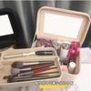 LIINC Makeup Box with Large Makeup Cosmetic Travel Makeup Birthday Gift for Middle School Women Mirror, Capacity, Portable, Stylish, Dresser, Case,