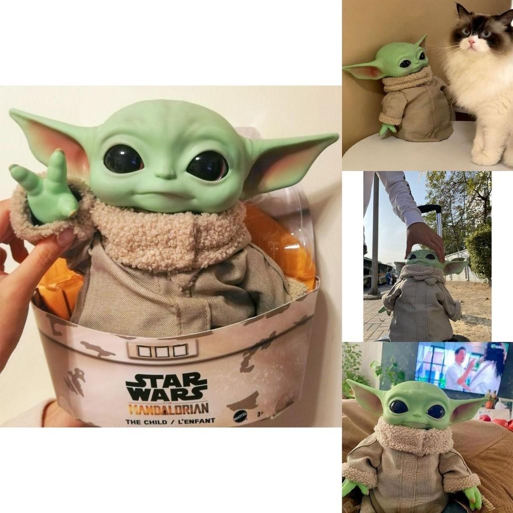 Realistic 11in Yoda Baby Grogu Plush Doll Replica From Star Wars Mandalorian