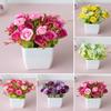 Modern Artificial Flower Pot for Contemporary Indoor and Outdoor Spaces