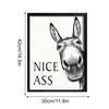 Funny Bathroom Signs Decor - Humorous Nice Vintage Metal Cute Donkey Tin Sign Wall Art Pictures For Home Bathroom Decor