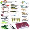 Lure bait set, biomimetic artificial bait, shiny spinnerbait, long-range hard bait, night fishing, specially designed for catchi