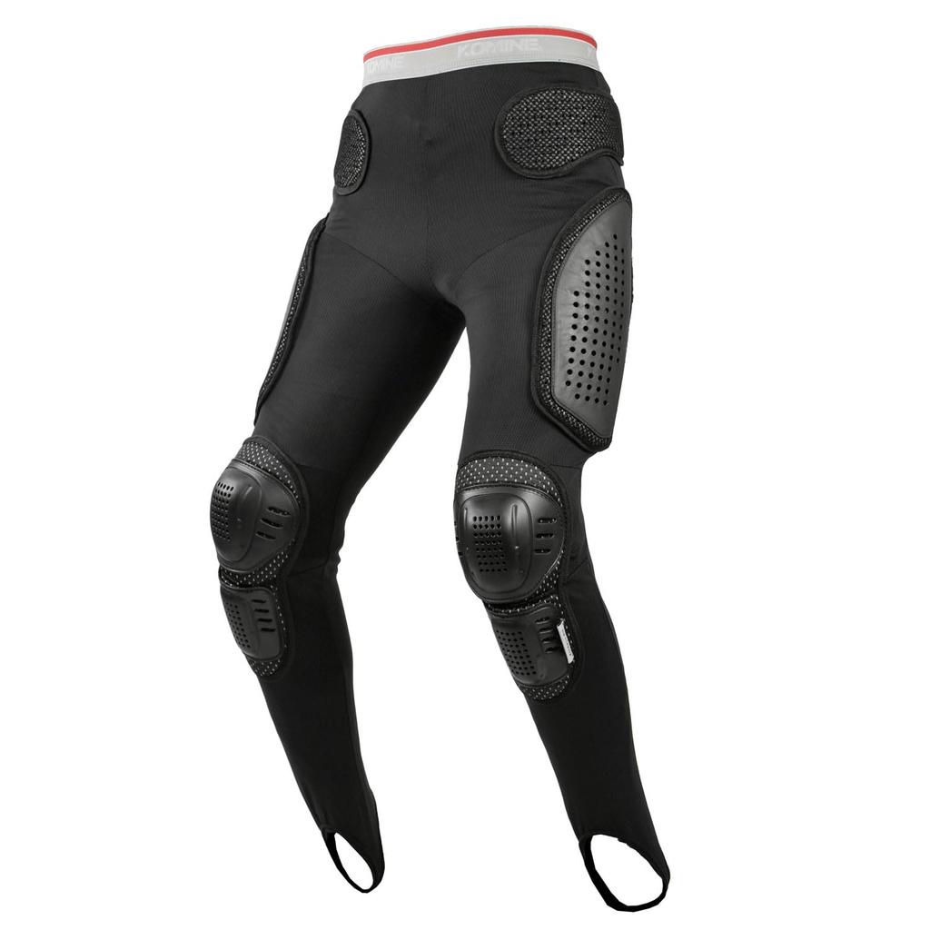 Komine Motorcycle Mesh Underpants CE Mesh Material Protector, Long, Black, Medium, SK-612 305, Standard,