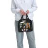 Custom Saint Seiyas Insulated Lunch Bags Seiya Hyoga Shiryu Camus Shun Resuable Thermal Cooler Bento Box Outdoor Camping Travel