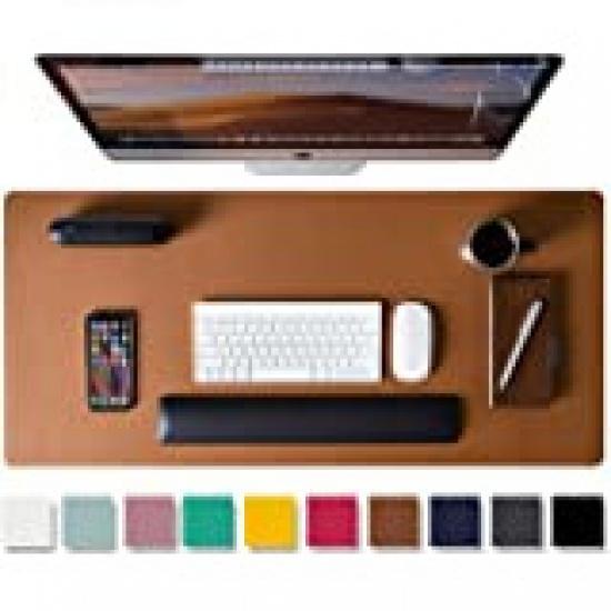 5-Color 4-Size Optional Double Sided Simple Leather Mouse Pad, Desk Pad, Office Supplies Desk Pad, Coaster