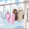 4Pcs/Pack Silver Shoe Drying Rack Stainless Steel Storage Organizer New Clothes Hanger Hook