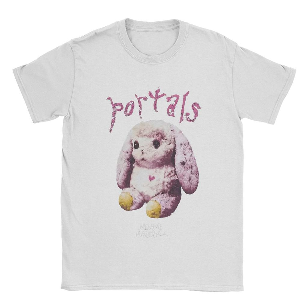 Męskie Różowe Koszulki z Królikiem Melanie Martinez 100% Bawełna Ubrania Nowość Krótki Rękaw Dekolt O T-Shirt Plus Size Koszulki