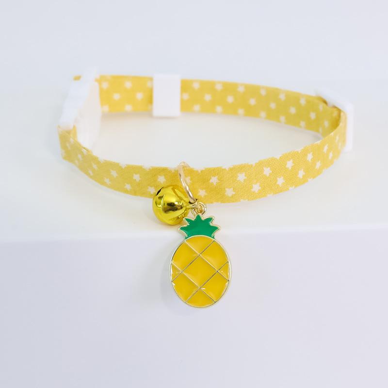 Ins fresh style Cat Collar Safety Breakaway Small Dog Tie Adjustable Necklace Strap for Puppy Kittens pet cats neck with bell