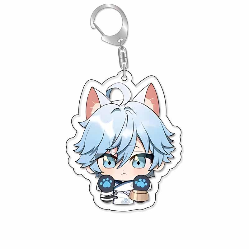 Acrylic Keychain Pendant: Kaveh, Nahida, Wanderer, Xiao, Furina, Scaramouche - Anime Big Mouth Wobbly Design