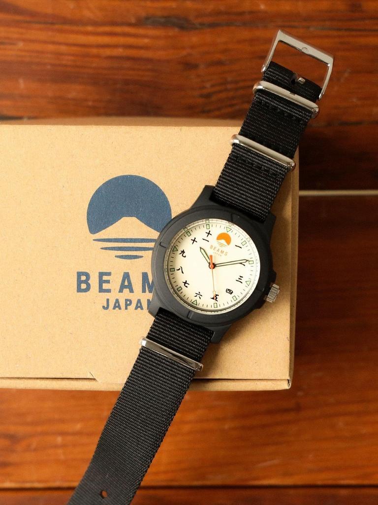 BEAMS Japan Original Watch Kanji Numerals Mt. Fuji Design Quartz Limited Ed.