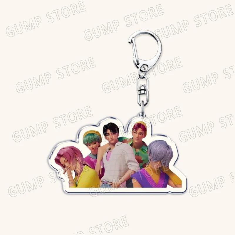 Dämonenjäger Huntrix Beliebte Kpop Tv Saja Jungen Schlüsselanhänger für Zubehör Tasche Rumi Zoey Jinu Schlüsselanhänger Schmuck Fans Freunde Geschenke