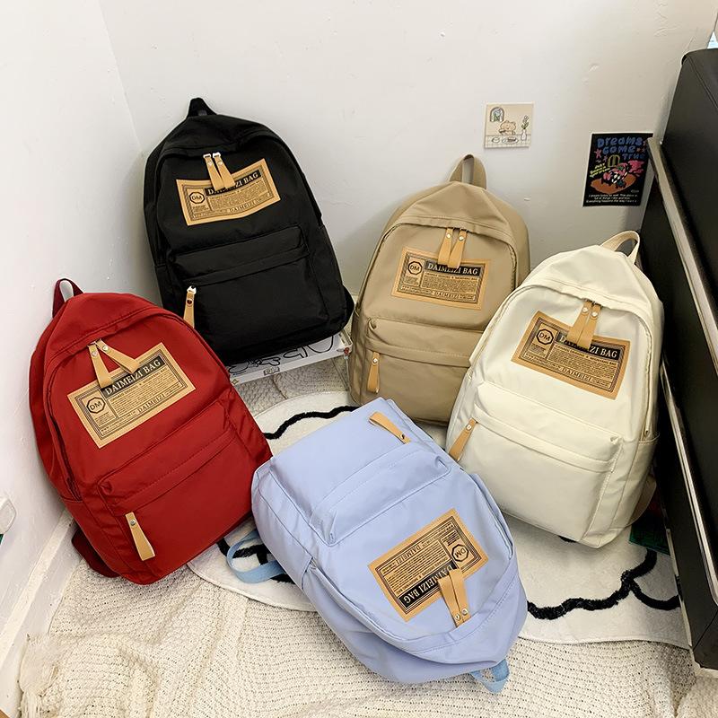 Schoolbag1011 Korean Version of Harajuku Trendy Schoolbag, Light and Simple Casual Student Backpack, Large-capacity Men's and Women's Backpack
