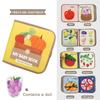 Soft Baby Book Montessori Early Education Quiet Cloth Book Learning Toys for Babies 0-3 Years and Up Enlightenment Puzzle
