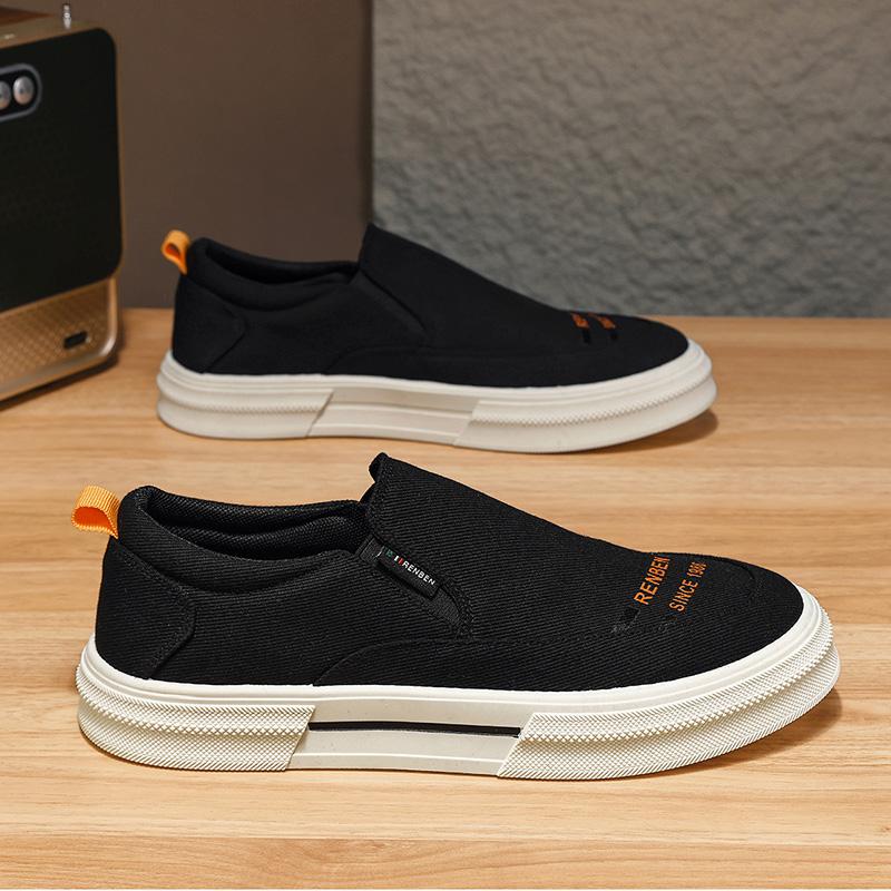 2025 Summer Men Breathable Casual Canvas Shoes Comfort Slip on Loafer Soft Penny for Men Lightweight Driving Boat Shoes Loafers