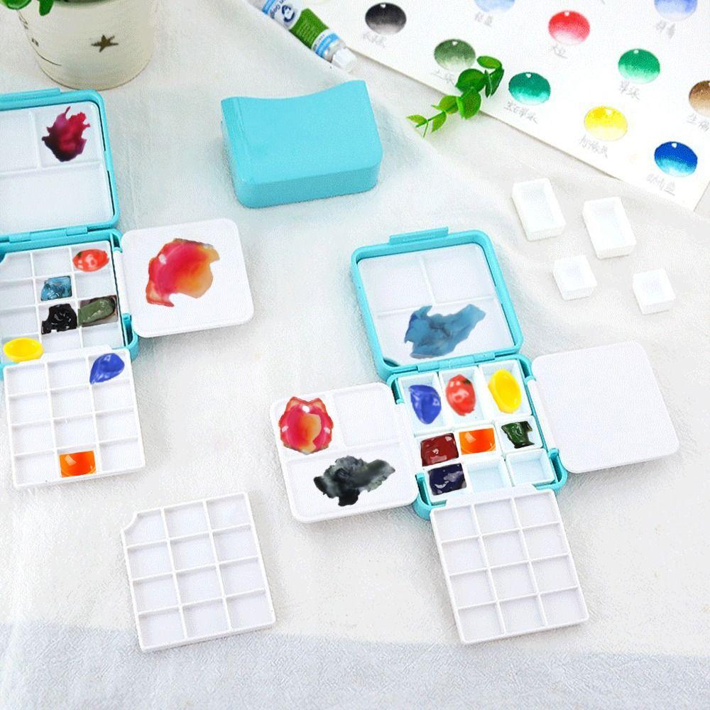 Subpackage Design Watercolor Paint Palette Compact 12/24 Grids Palette  Studio Use