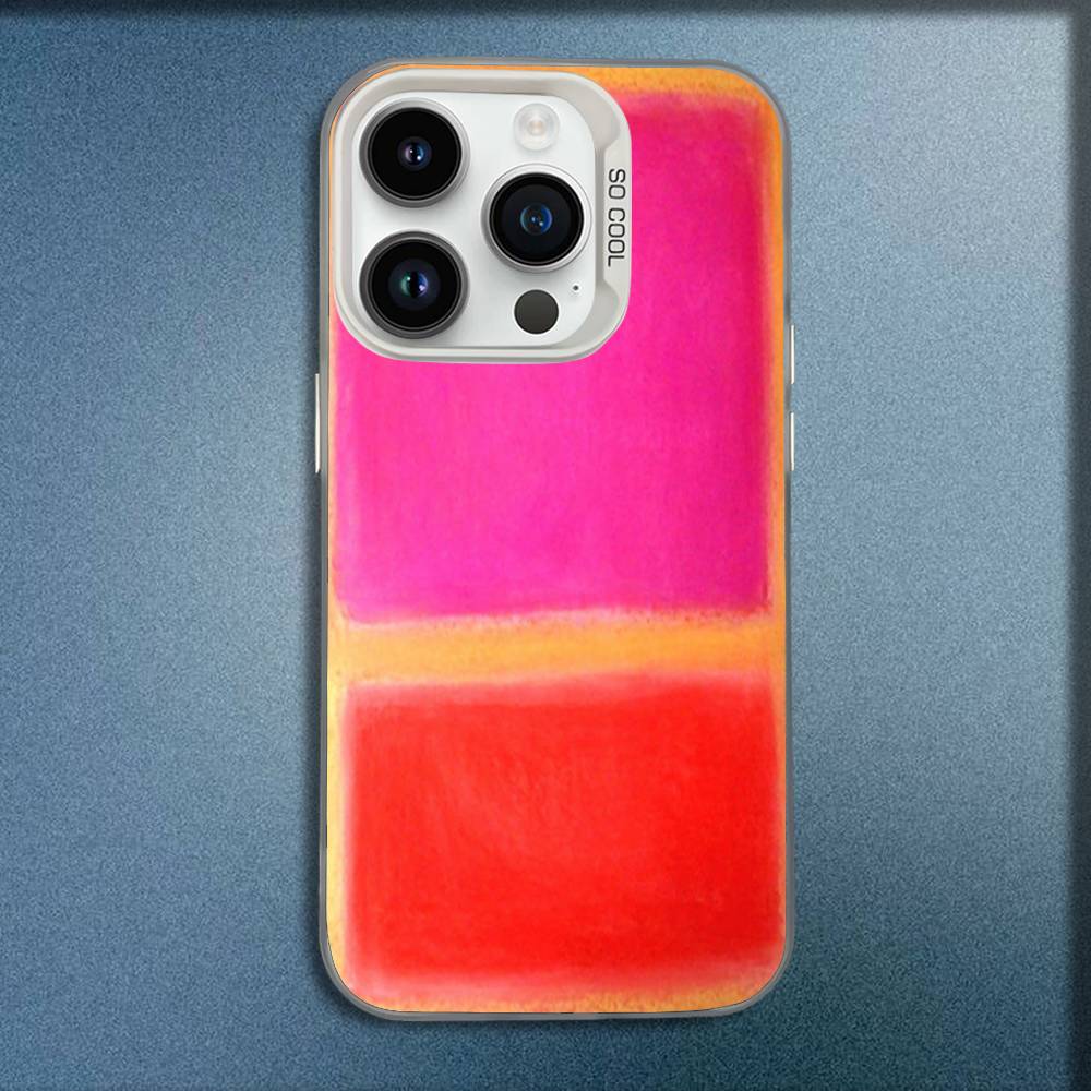 M-Mark Rothko Art Phone Case For iPhone 16,15,14,13,12,11,Mini,Pro,E,MAX White Candy Matte Shockproof Cover