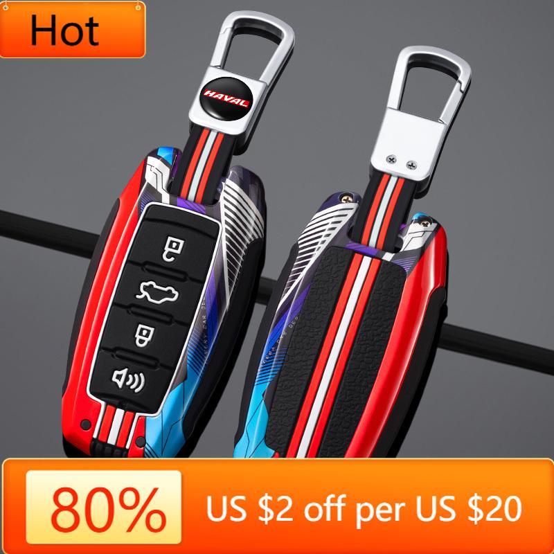 Interior Mouldings Metal Car Key Case Cover for Great Wall Haval Jolion 2022 H6 H7 H4 H9 F5 F7 F7X F7H H2S GMW Dargo Keychain Au