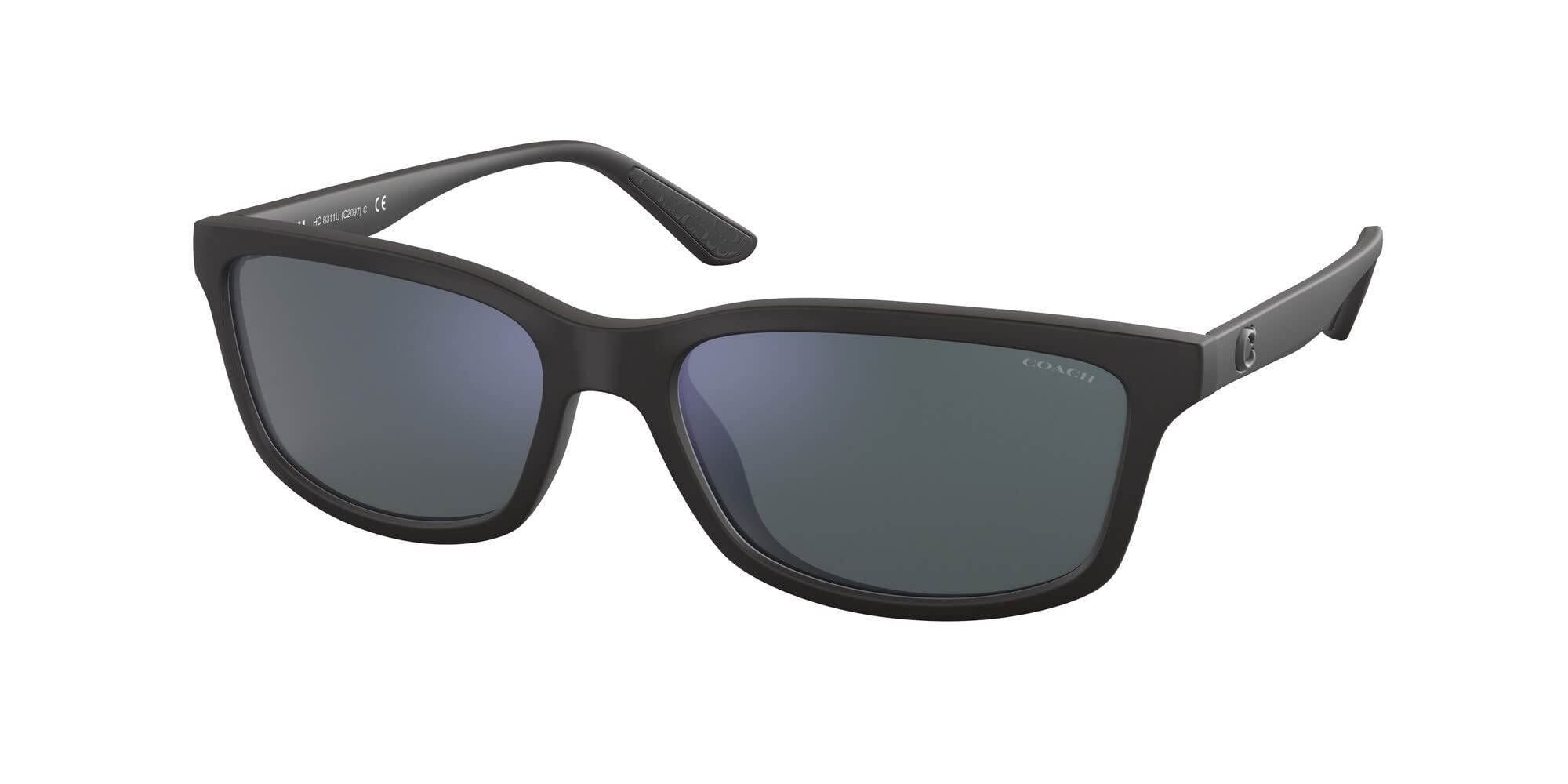 

Sunglasses HC8311U Matte Gray Blue Mirror AR Lens 58 [Coach] Black/Dark