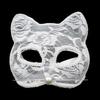 Halbgesichtsmaske Cosplay Ball Requisiten Tier Spitze Maskerade Venedig Maske Katze Gesichtsmasken Partyzubehör