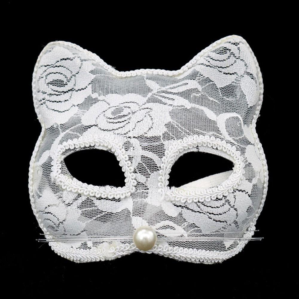 Halbgesichtsmaske Cosplay Ball Requisiten Tier Spitze Maskerade Venedig Maske Katze Gesichtsmasken Partyzubehör