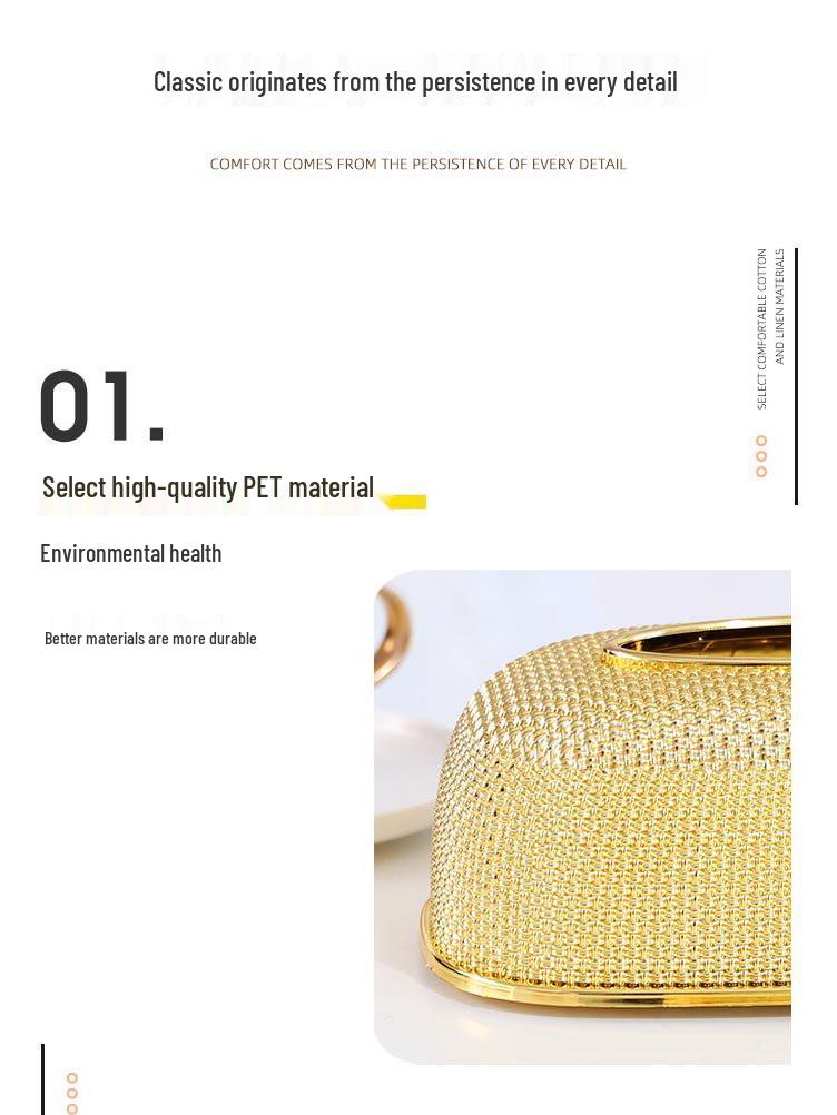 High-End Acrylic Waterproof Tissue Box for Living Room, Office, or Dining Table