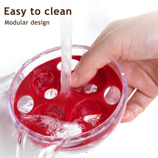 4-Hole Cherry Pitter Baking Fruit Pit Remover for Cherries Plums Multi-Functional Fruit Pitting Tool