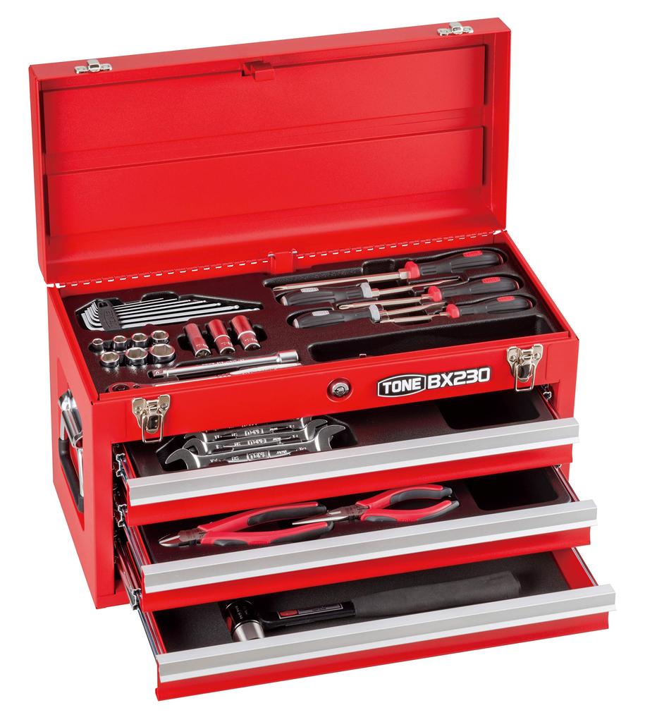 TONE Tool Set TSA352 Drive Red Contents 38 Items 9.5mm (3/8")