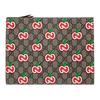 GG Marmont Monogram Apple Pattern Zipper Flat Canvas Clutch Women Clutch Dark-Brown 624881-2EVAG-8646