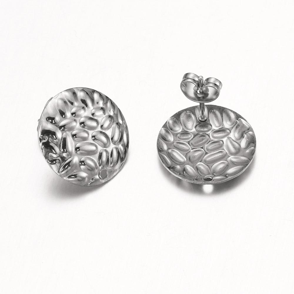 10 Stück Edelstahl-Ohrhaken im böhmischen Stil für Schmuckherstellung, DIY-Ohrringrohlinge aus geometrischen Formen