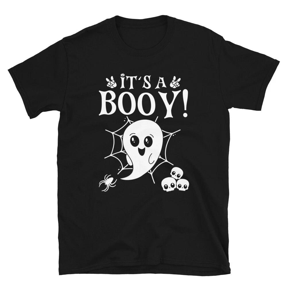 L It's A Booy, Gender Revea Halloween Gifts, Baby Shower Party Unisex T- Shirt