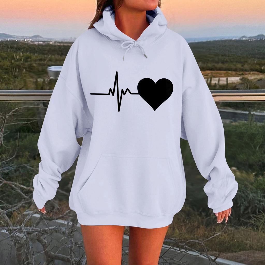 Womens Hoodies Oversized Sweatshirts Long Sleeve Casual Pullover Hooded Sweatshirt Tops