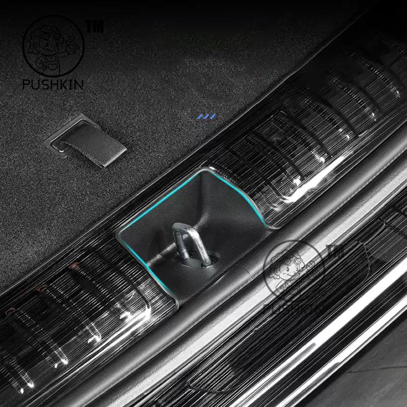 For AITO M9 2025 2026 Car threshold Rear Bumper Boot Guard Cover Trunk Plate Trim Protector Decoration Accessories Sticker