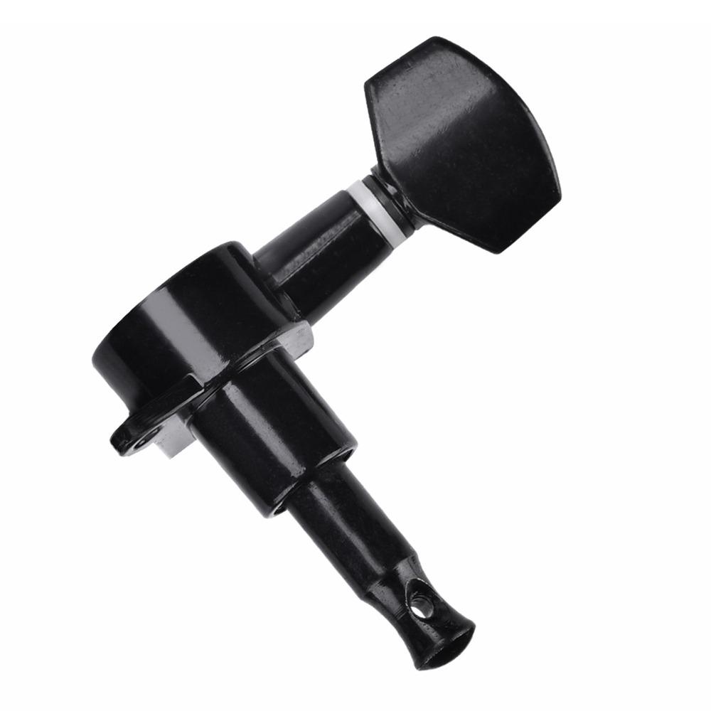 6 Pieces Black Guitar Tuning Pegs 3L3R Configuration String Tuning Pegs For Guitar