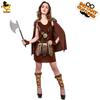 Falda Vikinga para Niña Grande Disfraz de Actuación en Escenario Cosplay Disfraz Primitivo Disfraz para Fiesta Cosplay