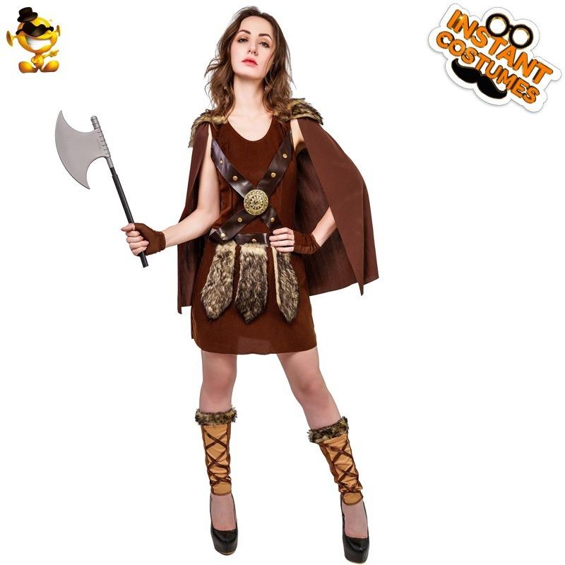 Falda Vikinga para Niña Grande Disfraz de Actuación en Escenario Cosplay Disfraz Primitivo Disfraz para Fiesta Cosplay