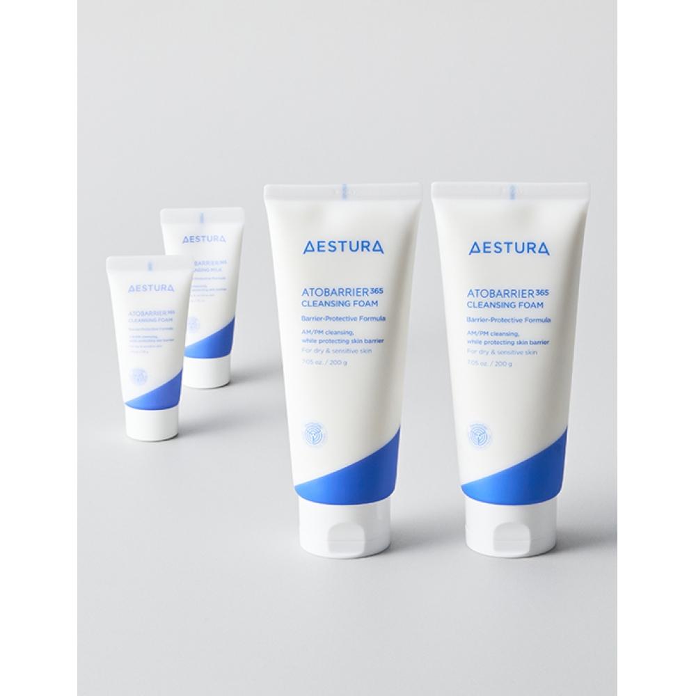 Estra  Exclusive Sunlaunch  Atoberia 365 Cleansing Foam 200g Set Of 2  + Milk 30ml  Foam 30ml
