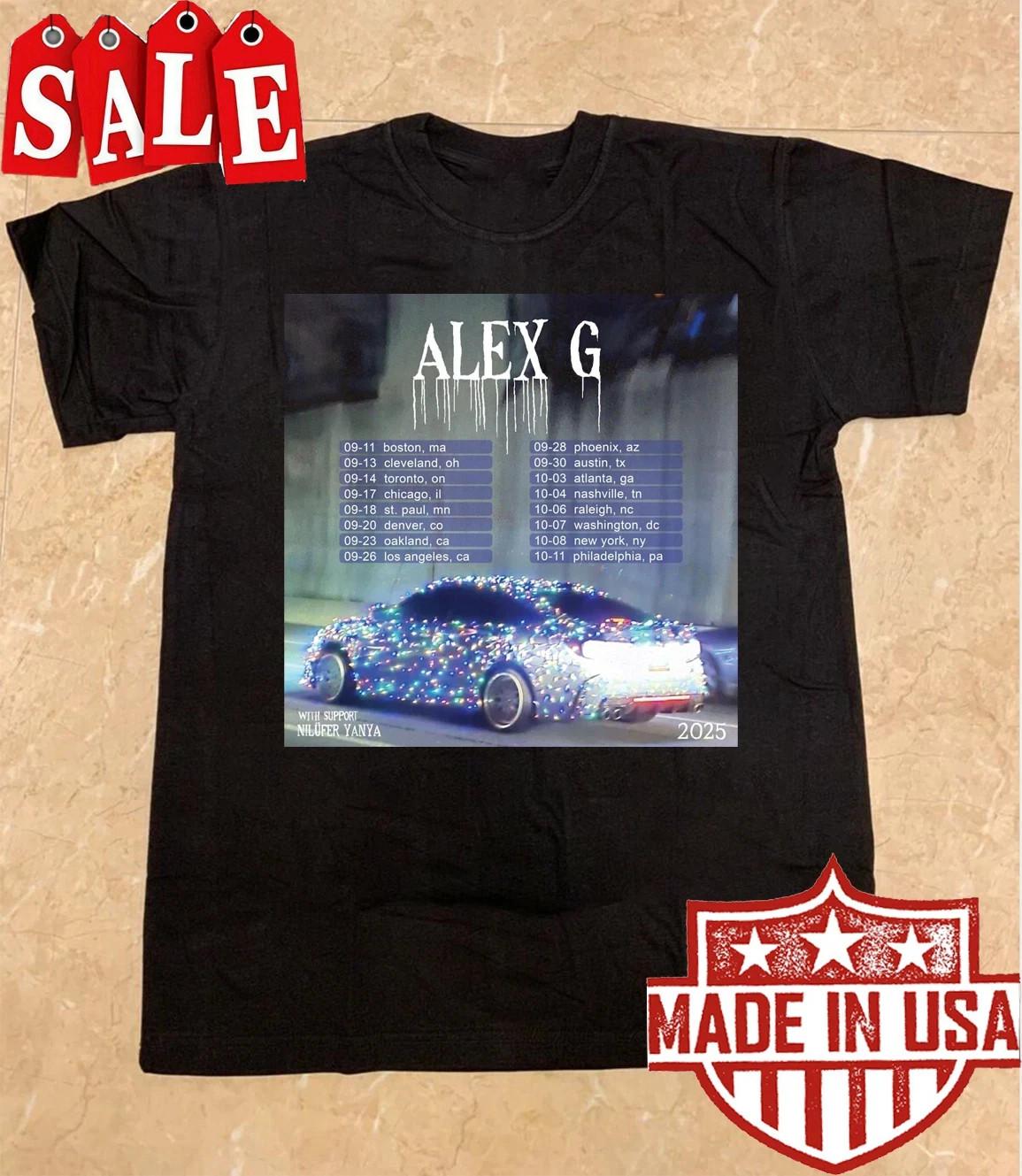 

Новий тур Alex G 2025 Подарунок для фаната Всі розміри S до 4XL XL