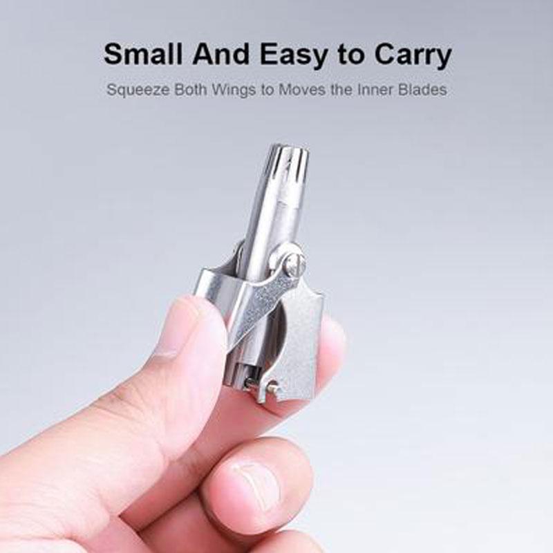 Männer Nasenhaarschneider Edelstahl Nasenhaarentferner Manuelle Trim Nase Ohr Vibrissa Schere Waschbar Trimmer Rasierer Rasierer Frauen