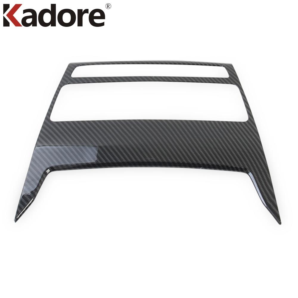 Car Center Console Dashboard Panel Cover Trim For Mitsubishi Eclipse Cross 2017 2018   Carbon Fiber Interior Accessories