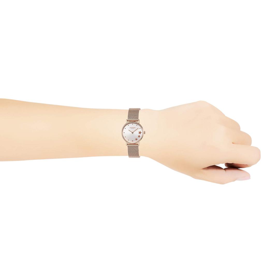PERRY Silver Dial Stainless Steel Quartz 28MM Watch 14503520 Rose Gold [Coach] Women's [Item]