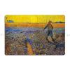 Van Gogh Metal Plaque Poster Decoration Party Cinema Character Wall Decor Tin Sign Poster