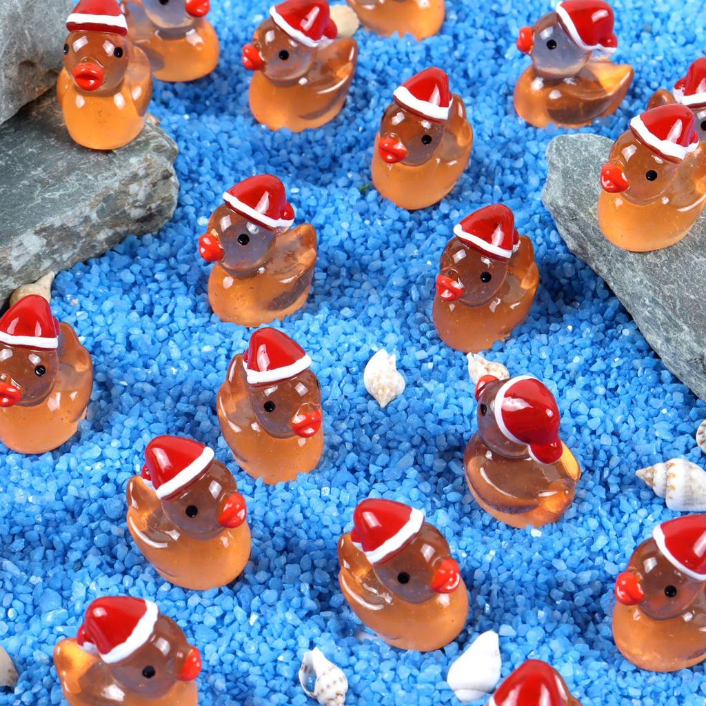 Luminous Christmas Mini Yellow Duck Resin Ornament